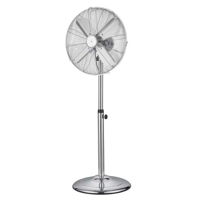 60W Heavy Duty Metal 4-Blade Retro High-Power Pedestal Fan JH FF-010