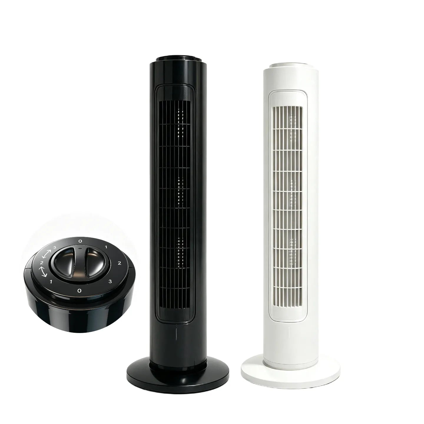 29INCH Tower Fan Portable Floor Standing Bladeless Fan 40w