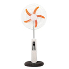 Solar Powered USB Rechargeable Pedestal Fan with 5-Blade Design JH SF-001