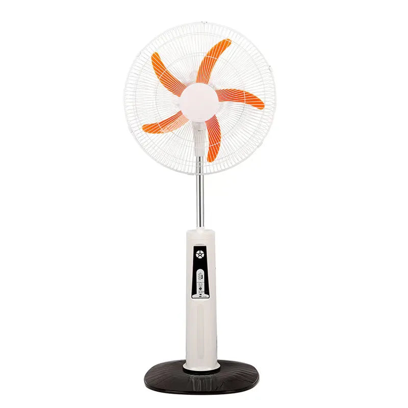 Solar Powered USB Rechargeable Pedestal Fan with 5-Blade Design JH SF-001