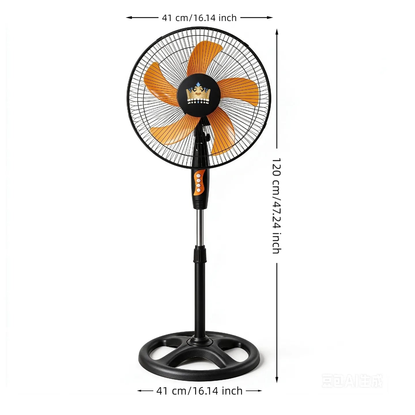 16Inch Standing Fan 40W Household High Power Floor Fan