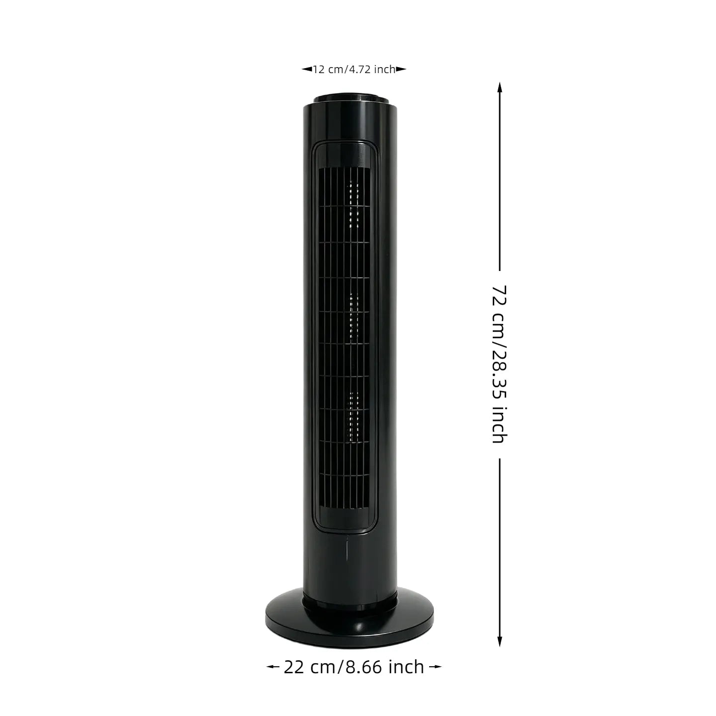 29INCH Tower Fan Portable Floor Standing Bladeless Fan 40w