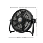 20inch Floor Fan 80W High Power Industrial Fan Large Angle Air Supply Made in China