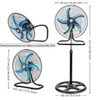 18Inch 3In1 Fan High Power Industrial Fan One Fan With Three Uses