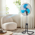 Commercial Grade 3-Blade Pedestal Fan with 80° Oscillation JH FF-008
