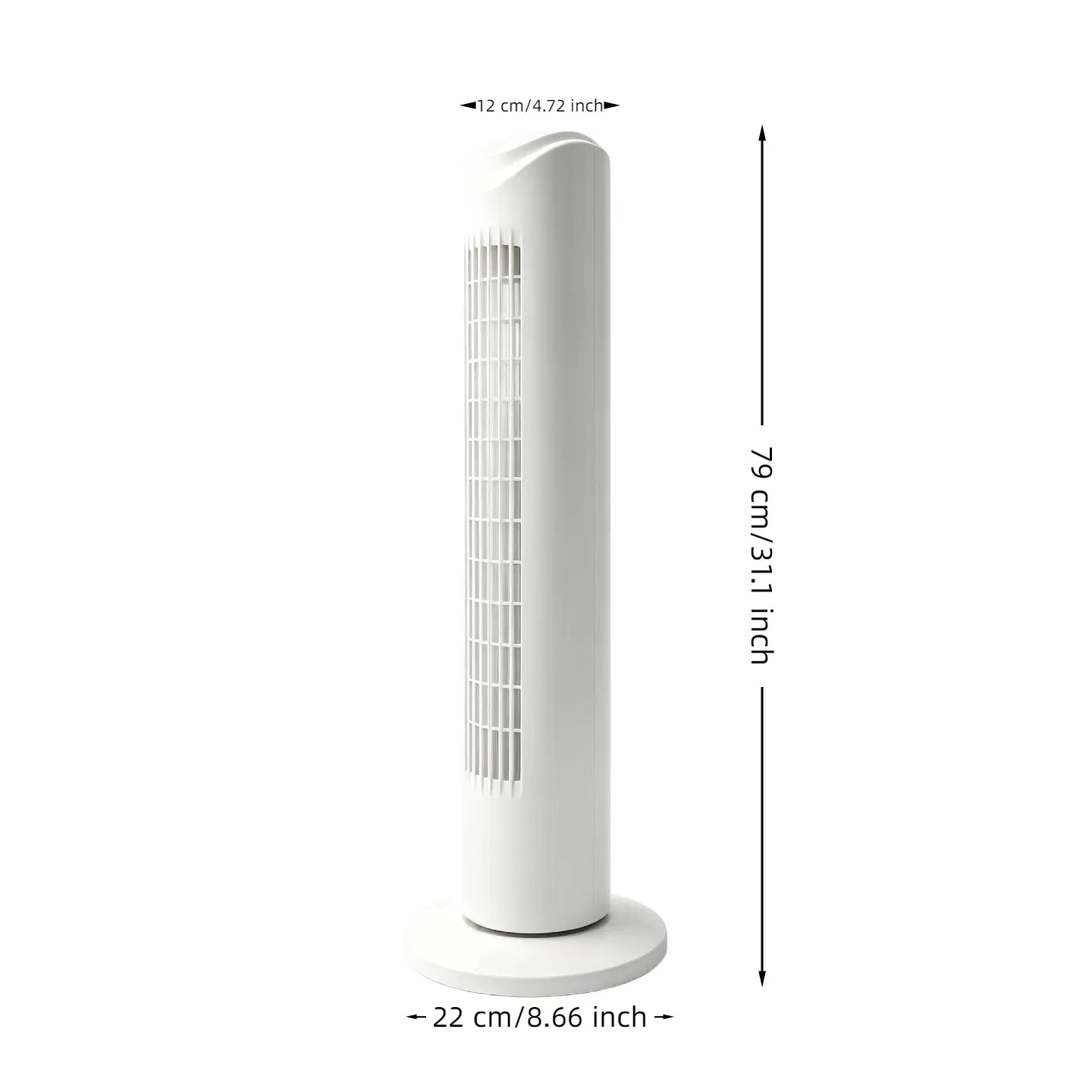 32INCH Tower Fan Vertical Bladeless Electric Fan Portable