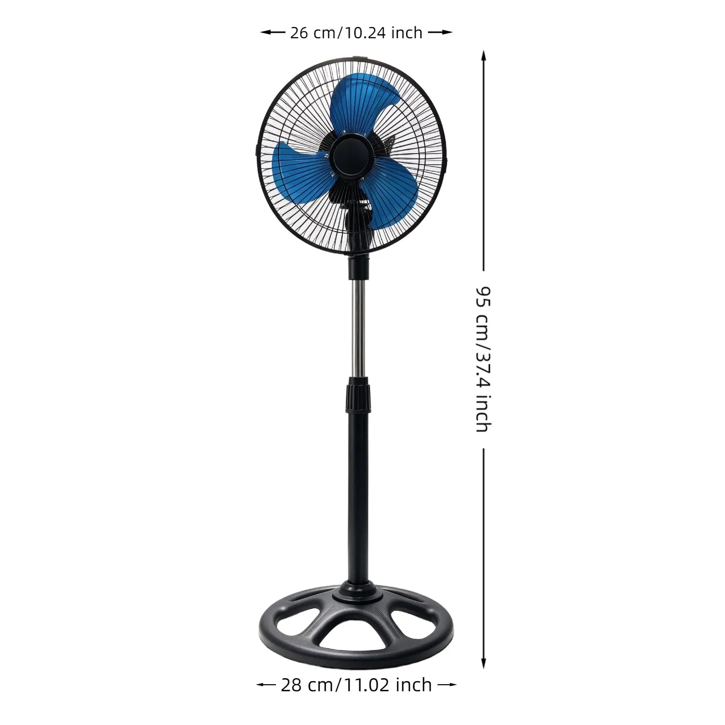10Inch Floor Fan 55W High Power Vertical Mini Fan