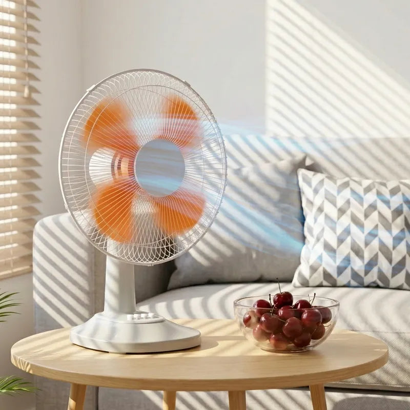 40W 3-Speed Oscillating Desk Fan with Timer JH TF-001