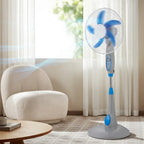 Industrial Grade 5-Blade Pedestal Fan with 1-Hour Timer JH FF-006