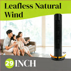 29INCH Tower Fan Portable Floor Standing Bladeless Fan 40w