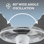 8 Speed Remote Control Pedestal Fan with Timer JH FF-005