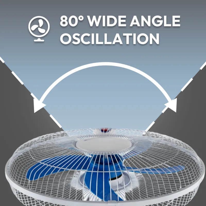 20-Inch Oscillating Pedestal Fan with Light JH FF-009