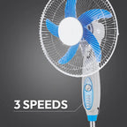 Industrial Grade 5-Blade Pedestal Fan with 1-Hour Timer JH FF-006