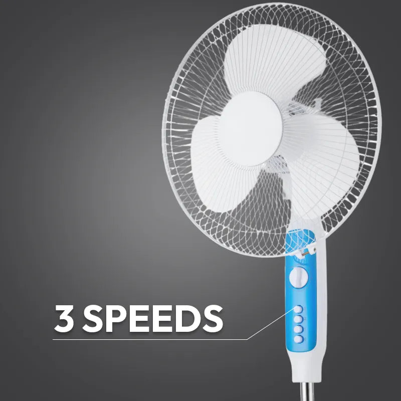 Oscillating Pedestal Fan with 1-Hour Timer and 3 Speeds JH FF-007