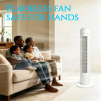 29INCH Tower Fan Portable Floor Standing Bladeless Fan 40w