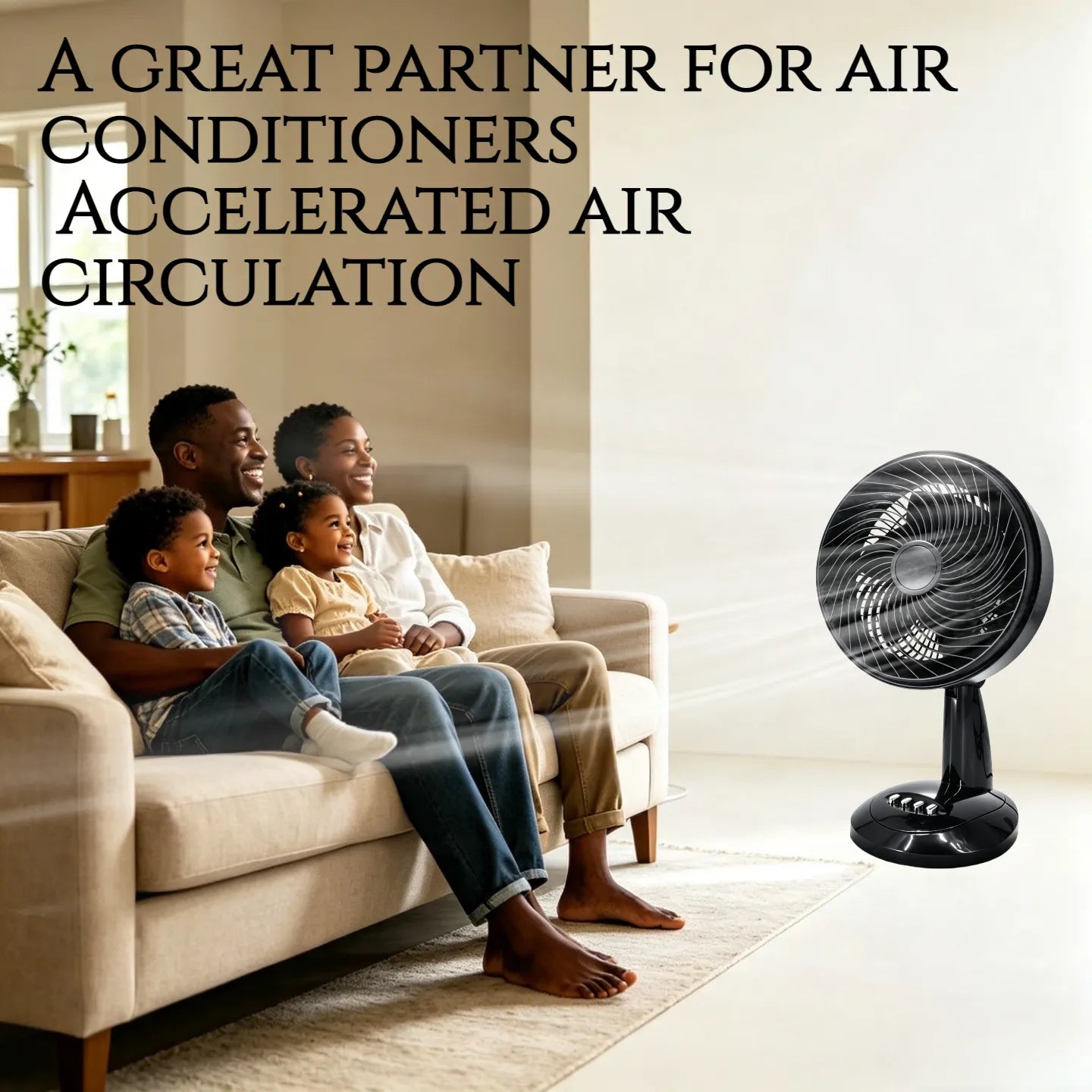 12inch Desktop Fan Air Circulation Fan 90W High Power Electric Fan Made in China