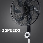 Oscillating Pedestal Standing Fan with 3 Speed Adjustable Head JH FF-003