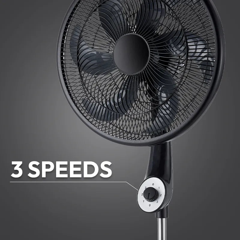 Oscillating Pedestal Standing Fan with 3 Speed Adjustable Head JH FF-003