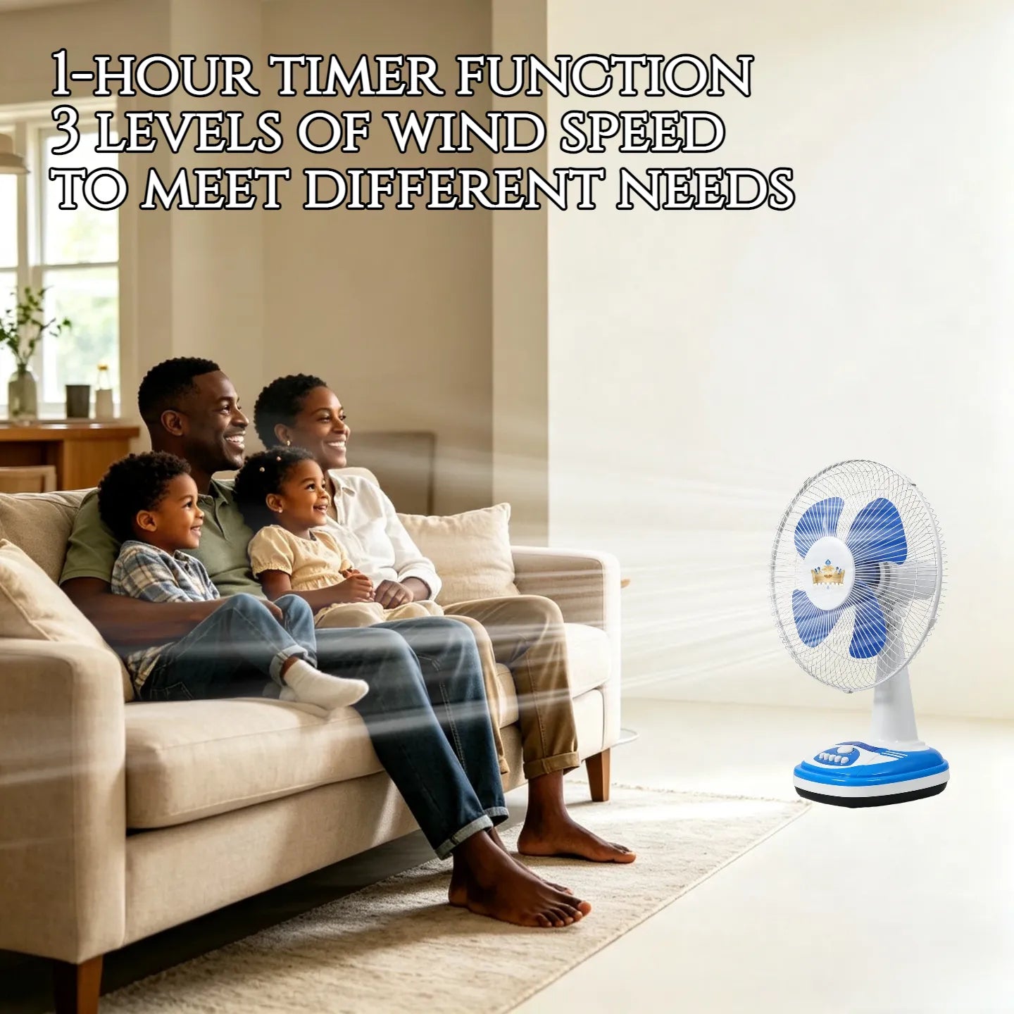 45W High Power 16inch Desktop Fan 220V Home Use Table Fan Made in China