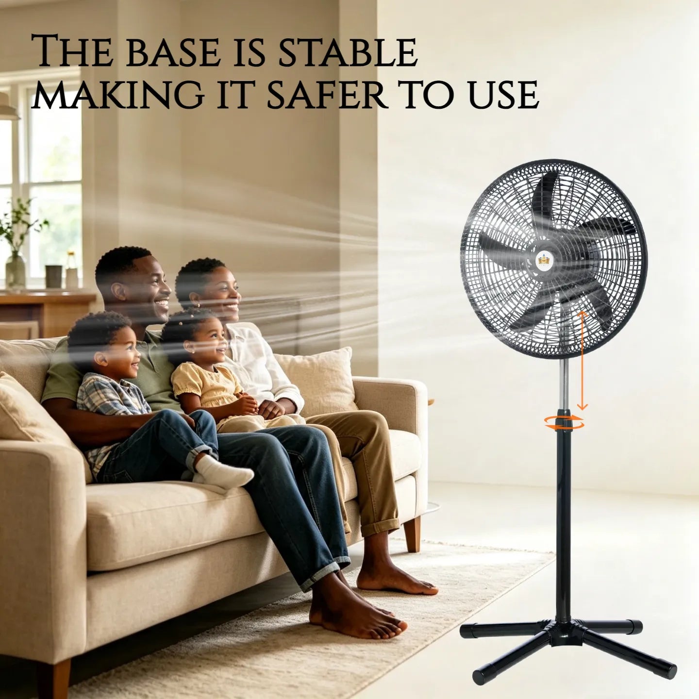 18Inch High Power Fan Industrial Grade Strong Wind Standing Fan