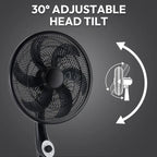 Oscillating Pedestal Standing Fan with 3 Speed Adjustable Head JH FF-003