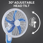Industrial Grade 5-Blade Pedestal Fan with 1-Hour Timer JH FF-006