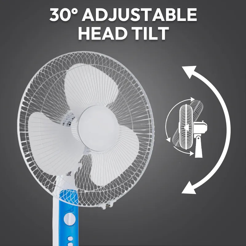 Oscillating Pedestal Fan with 1-Hour Timer and 3 Speeds JH FF-007
