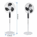 8 Speed Remote Control Pedestal Fan with Timer JH FF-005