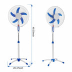 20-Inch Oscillating Pedestal Fan with Light JH FF-009