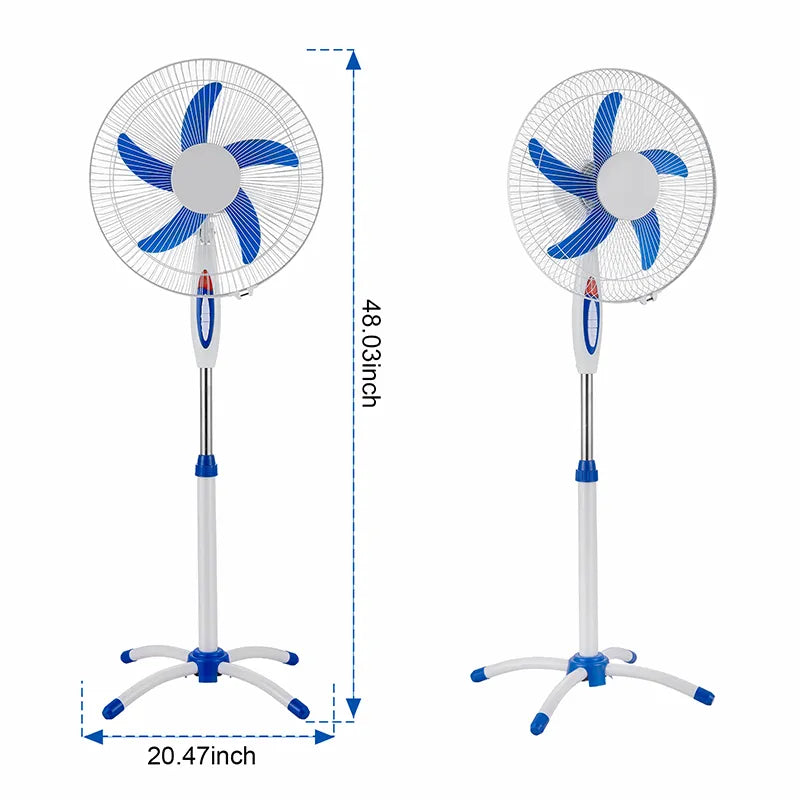 20-Inch Oscillating Pedestal Fan with Light JH FF-009