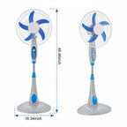 Industrial Grade 5-Blade Pedestal Fan with 1-Hour Timer JH FF-006