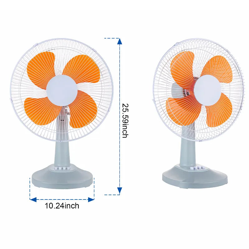 40W 3-Speed Oscillating Desk Fan with Timer JH TF-001