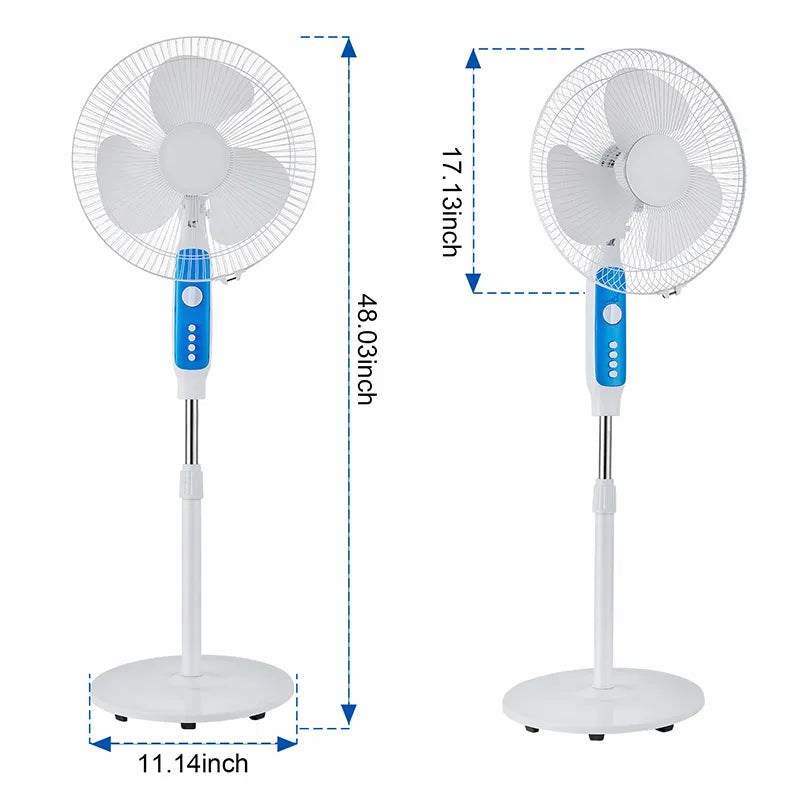 Oscillating Pedestal Fan with 1-Hour Timer and 3 Speeds JH FF-007