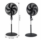 Oscillating Pedestal Standing Fan with 3 Speed Adjustable Head JH FF-003