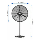 Industrial Grade 3-Blade Pedestal Fan with 80° Oscillation JH IFF-001